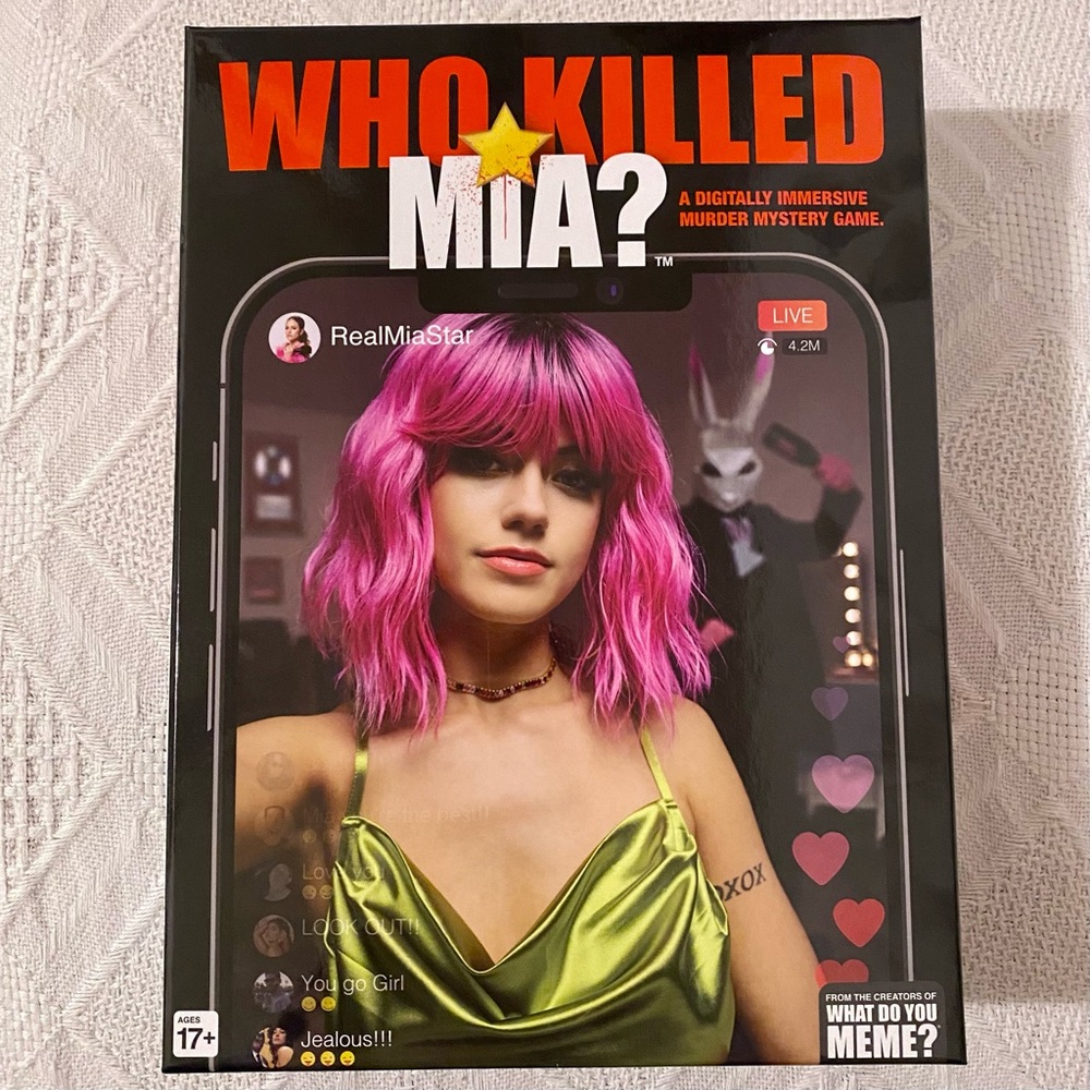 What Do You Meme? Who Killed Mia? Murder Mystery Game